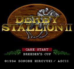 Derby Stallion II screenshot 3 for Super Famicom